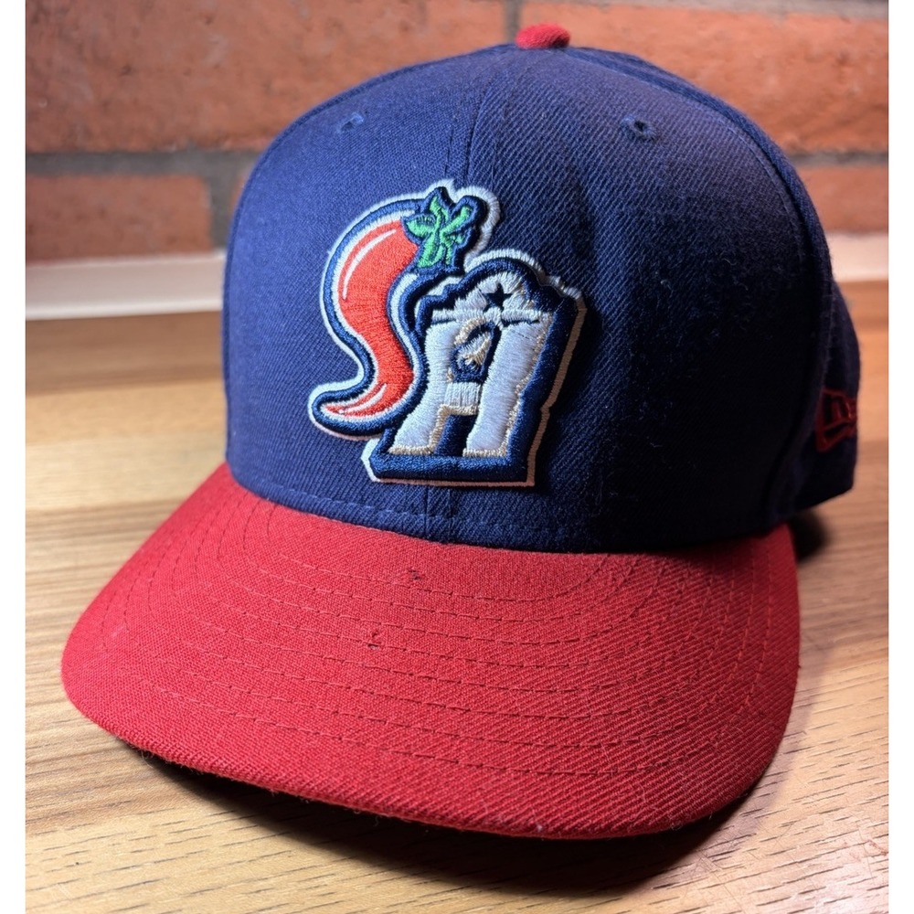 San Antonio Missions MILB New Era Hat Cap Mens 7 3/8 Blue Red 59Fifty Fitted